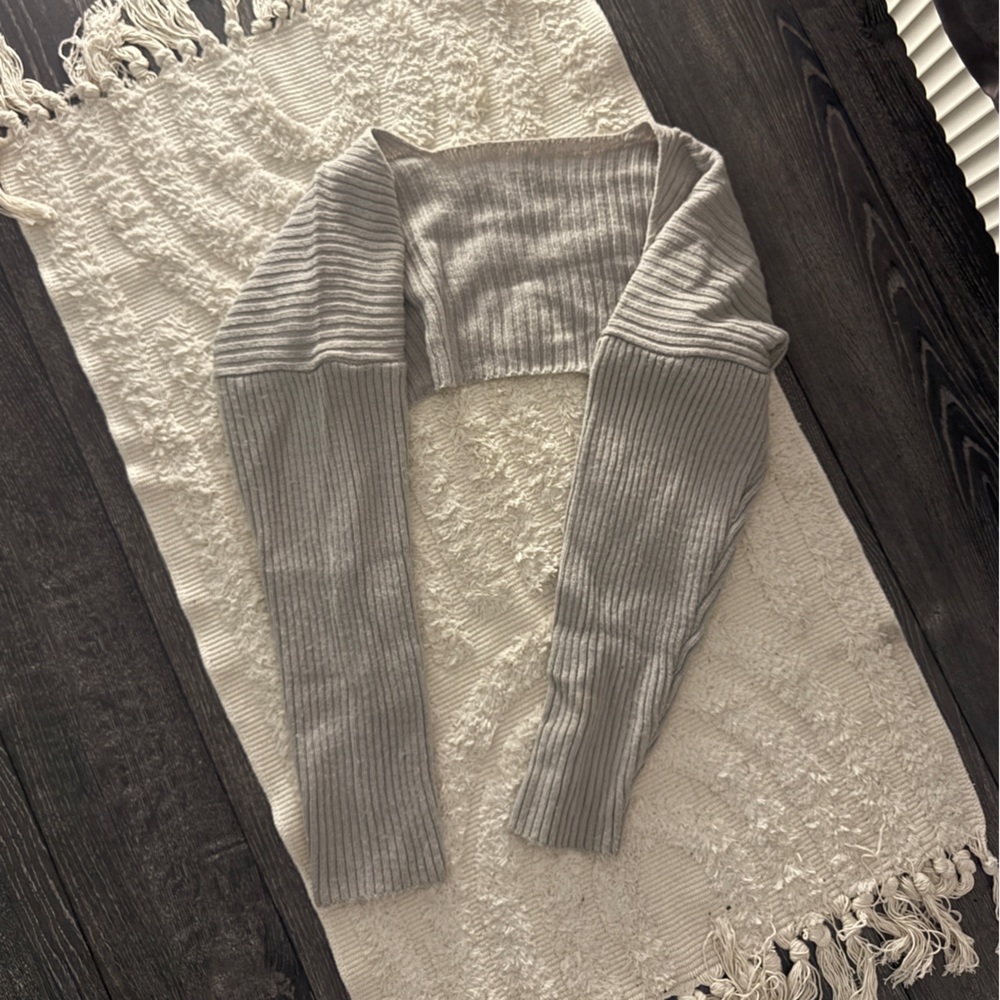 Grey slouchy bolero